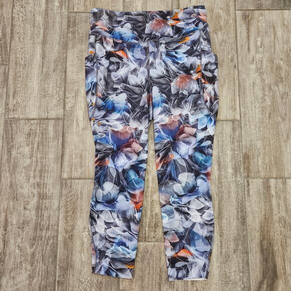 Lululemon Leggings Women 12 Fast and Free High-Rise 25" Luminescent Floral Multi - Picture 6 of 16